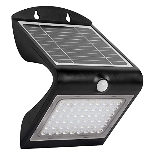 Velamp Super-Bright 500-lumen Solar-Powered LED wall Light with Motion Sensor. Wireless. IP65: Suitable for Outdoor use: Balconies, Gardens, terraces, Walls...