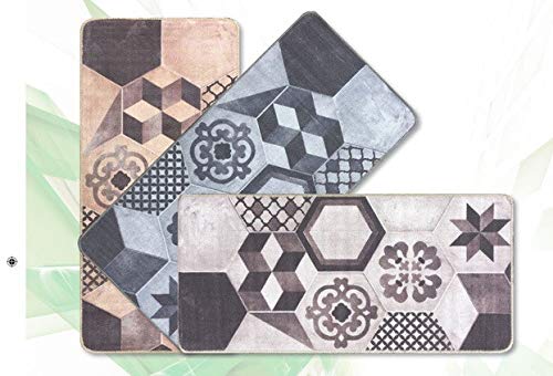 Reds Floor Mat Model Tile, 57 x 120 cm, Multicoloured
