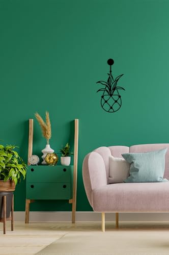 Stylish Black Decorative Metal Wall Accessory, 15 x 35 cm, 100% Metal, 2 mm Thickness, Perfect for Modern Home Decor & Unique Wall Art