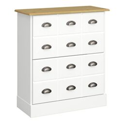 Furniture To Go Nola Shoe Cabinet White & Pine