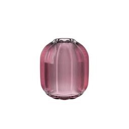 Villeroy & Boch – Fleur Gifts vase, height: approx. 19 cm, purple, floral glass vase for medium-sized bouquets, glass