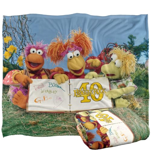 Jim Henson - Fraggle Rock Fraggle 40Th Book Silky Touch Super Soft Throw Blanket 152 X 127 Cm