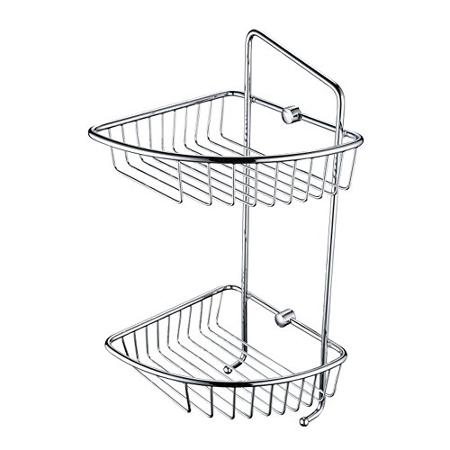 Bristan Two Tier Wall Fixed Wire Basket