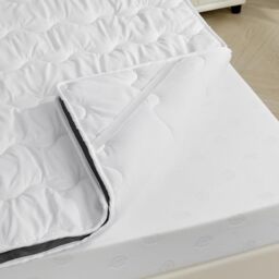Good Nite King Size Mattress Topper Polyester HollowFiber with Elasticated Corner Straps Mattress Cover Pad 6cm Thick (150 x 200 x 6cm)