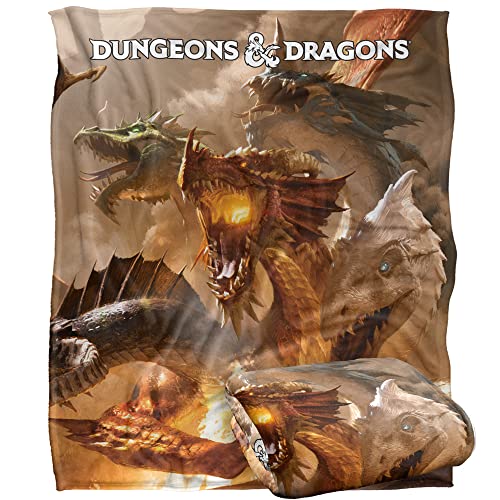 Dungeons and Dragons Tiamat Art Silky Touch Super Soft Throw Blanket 152 x 127 cm
