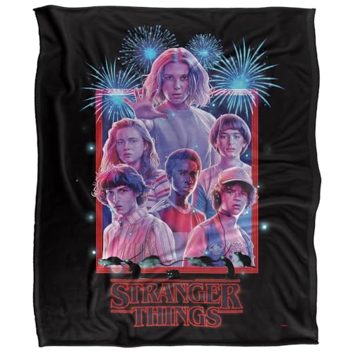 Stranger Things Season 3 July 4Th Silky Touch Super Soft Throw Blanket 152 X 127 Cm