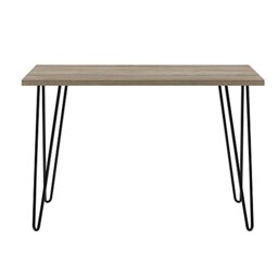 Ameriwood Owen Retro Desk with Black Hairpin Legs, Oak Look, 49x101x68cm (DxWxH)