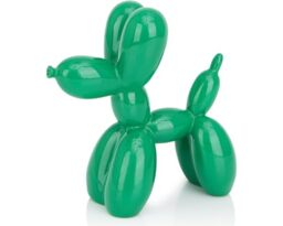 AMOIENSIS Balloon Dog Statue, 4 inch Green Balloon Dog Animal Sculpture, Small Nick Nacks for Shelf Decor, Small Eclectic Decor Desktop