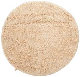 Bath mat round 57cm beige