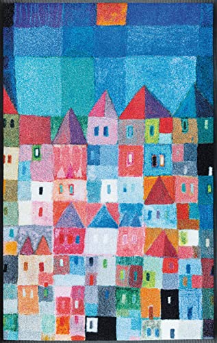Wash&Dry Door Mat, Acrylic, Multicoloured, 75x120x0.7 cm
