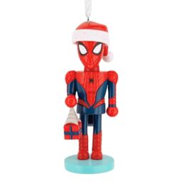 Hallmark Spiderman Nutcracker Ornament, Red & Blue, Tree Decoration