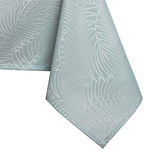 AmeliaHome Tablecloth 40 x 40 cm, Stain Protection, Lotus Effect, Washable, Water Repellent, Gaia Mint Ornament