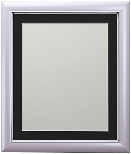 FRAMES BY POST Soda Picture Photo Frame, Plastic, Lilac with Black Mount, 16 x 12 Image Size 12 x 8 Inch
