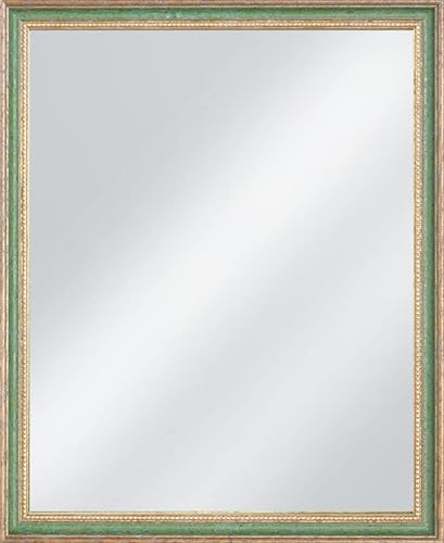 Frame Company Beatrice Emerald Green Ornate Wooden Mirror 20x16 inch