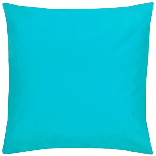 furn. Wrap Plain Garden Outdoor Cushion Cover – UV Resistant Water Resistant (Aqua – 43x43cm)