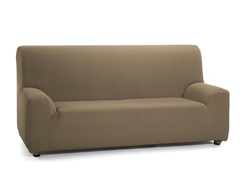 Martina Home Tunez Elastic Sofa Cover, Fabric, Brown (Leather), 2 Seats (120 to 170 cm)