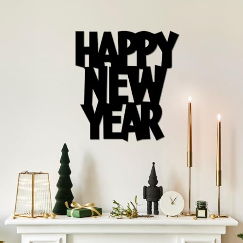 Stylish Black Decorative Metal Wall Accessory, 31 x 33 cm, 100% Metal, 1.5 mm Thickness, Perfect for Modern Home Decor & Unique Wall Art