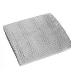 Eurofirany Glamour Exclusive Blanket Bedspread 200 x 220 170 x 210 cm Sofia Silver 170 x 210 cm Fabric