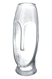 Casablanca Glass Vases, Grey, Height 30 cm
