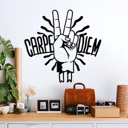 Stylish Black Decorative Metal Wall Accessory, 56 x 54 cm, 100% Metal, 1.5 mm Thickness, Lightweight (0.586 kg), Perfect for Modern Home Decor
