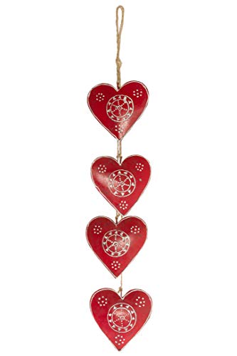 My Flair Christmas Tree Decoration, red/White, s.h. Artikelmaße