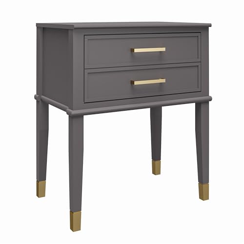 DHP Furniture Westerleigh End & Side Table, Graphite Grey, 40x60x72cm (DxWxH)