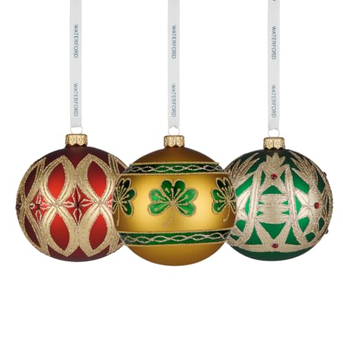 Waterford Holiday Heirlooms Set of 3 Baubles
