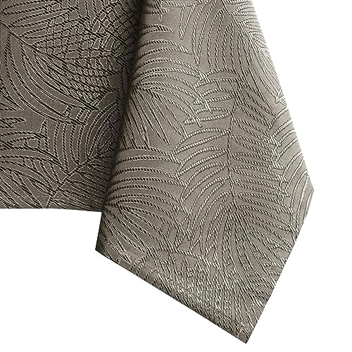 AmeliaHome Tablecloth 40 x 40 cm, Stain Protection, Lotus Effect, Washable, Waterproof, Ornament, Cappuccino Gaia
