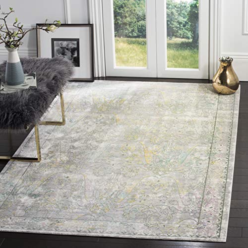 Safavieh Metro-Mod Indoor Woven Rectangle Area Rug, Mystique Collection, MYS925, in Grey / Multi, 91 X 152 cm for Living Room, Bedroom or Any Indoor Space