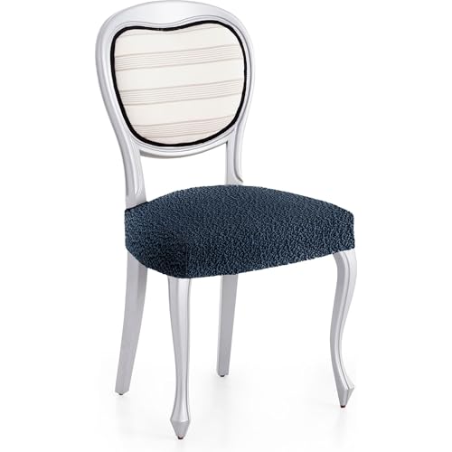 ECOMMERC3 - 2 Bi-elastic Jacquard Fabric Chair Covers - Blue Super Elastic, Breathable and Adjustable Chair Covers