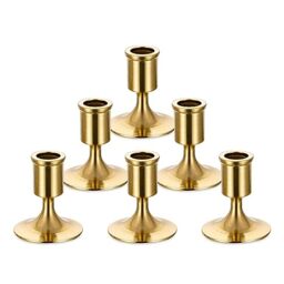 Sziqiqi Candlesticks Holder for Wedding Table Centerpiece - Gold Taper Candle Holders Candle Stick Holder for Christmas Candlelight Dinner Wedding Party Festival Decor, Style 1