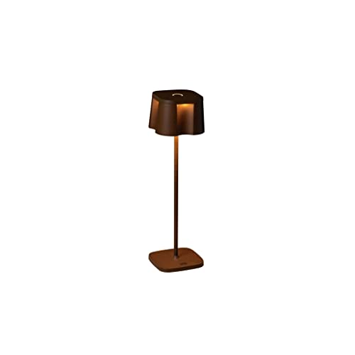 Konstsmide Rechargeable Battery LED Cordless Table Lamp with Three Light Modes Touch Control Dimmer and Selectable Colour White and Warm White USB Charging Dock Included