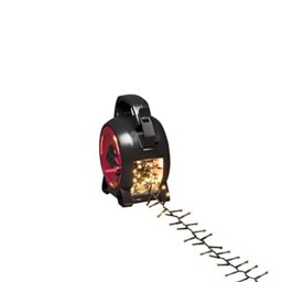 Konstsmide Micro LED Cable Reel Christmas Outdoor Fairy Lights Plug in/Outdoor or Indoor (IP44) / 200 Warm White Diodes Cluster/Black Cable String Lights