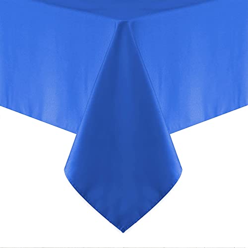 Obstal 210GSM Rectangle Table Cloth, Water Resistance Microfiber Tablecloth, Decorative Fabric Table Cover for Outdoor and Indoor Use (Royal Blue,54 x 78 Inch)