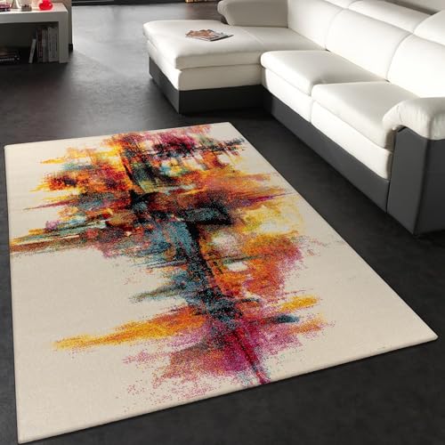 "Mia's Teppiche ""Britney - Modern Rug - colourful brushstroke design, 200x290 cm"