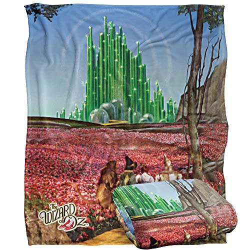 THE WIZARD OF OZ Emerald City Silky Touch Super Soft Throw Blanket 152 x 127 cm