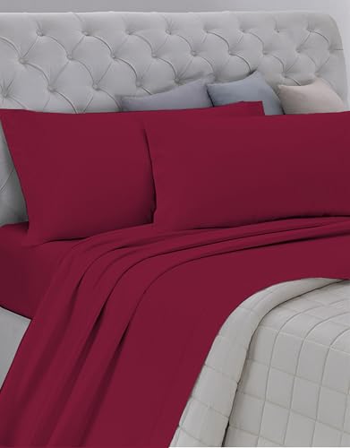 Cotton Bed Set, 100% Breathable Cotton Free of Harmful Substances, Certified Quality Standard 100 by OEKO-TEX Confidence in Textile, Double Bed, Made in Italy, Made in Italy