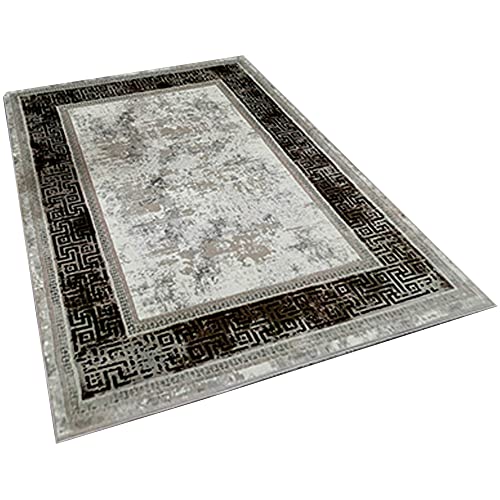 WELL HOME MOBILIARIO & DECORACIÓN GreekFrame Multicoloured Printed Polyester Rug, 80 x 150 cm, GreekFrame Model, Multicoloured