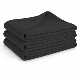 Glart G3A Oeko Tex Fleece Blankets 3pc Set 130x160 cm 200 g/m² Anthracite