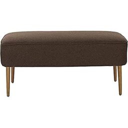 SAFAVIEH Upholstered Ottoman, in Brown, 100 X 50 X 45