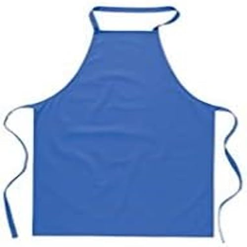 eBuyGB Pack of 10 Catering Cooking Plain Chef's Unisex Kitchen Apron, Cotton, Light Blue
