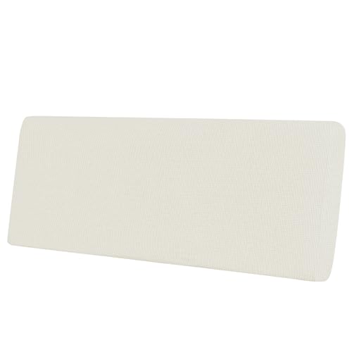 Easy-Going Stretch Cushion Cover Sofa Cushion Furniture Protector Sofa Seat Sofa Slipcover Sofa Cover Soft Flexibility with Elastic Bottom (Oversized Sofa Cushion, Cream)