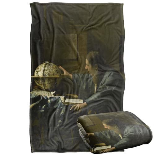 Johannes Vermeer The Astronomer Silky Touch Super Soft Throw Blanket 91 x 147 Cm