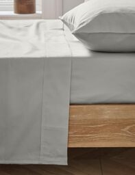Ted Baker Plain Dye Flat Sheet Silver