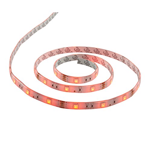 AQUALINE Waterproof 5M 24V RGB Interchangeable Colours LED Strip Lighting Tape Ribbon for Home Kitchen Cabinet Outdoor Garden Lighting Decoration - IP65