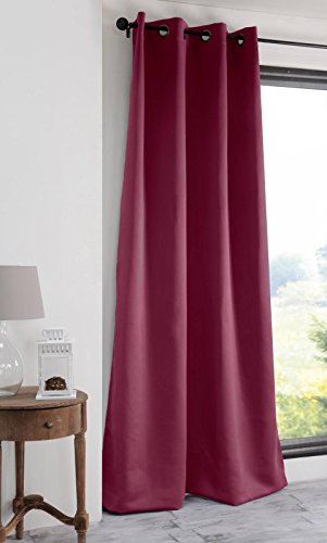Lovely Casa Note Blackout Curtain 135 x 250 cm Plain Purple