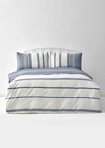 Karaca Home Indigo Dobby Woven King Duvet Cover Set