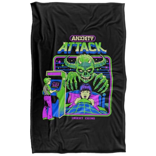 Steven Rhodes Anxiety Attack Silky Touch Super Soft Throw Blanket 91 X 147 Cm