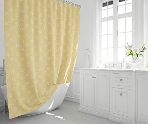 Bonamaison Digitally Printed Shower Curtain, 1 Piece 150x200 Cm - Designed And Manufactured in Turkey
