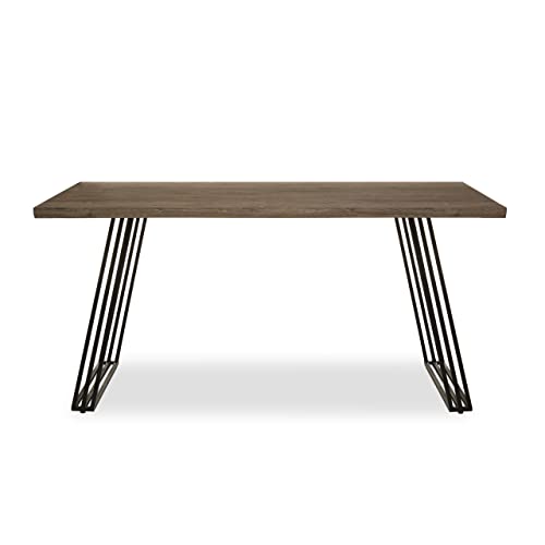 Premier Housewares Dining Table/Dining Table and Chairs Set 4 U Shaped Base Table and Chairs Set Tables and Dining Tables W160 x D90 x H76cm